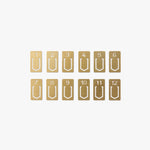 Travelers Company Japan Brass Number Paper Clips Set of 12