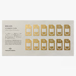 Travelers Company Japan Brass Number Paper Clips Set of 12
