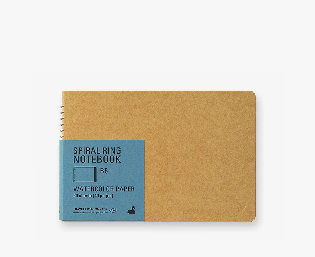 Travelers Company Japan Spiral Ring Notebook B6 Watercolour Paper
