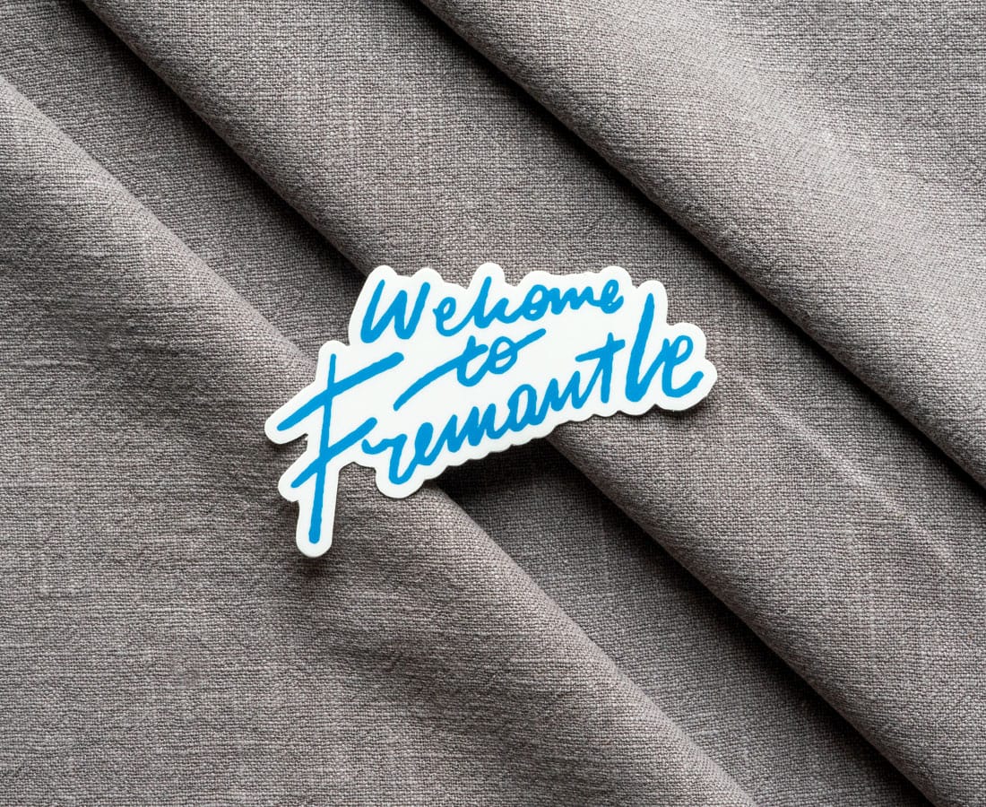 'Welcome to Fremantle' Vinyl Sticker 3.5inch