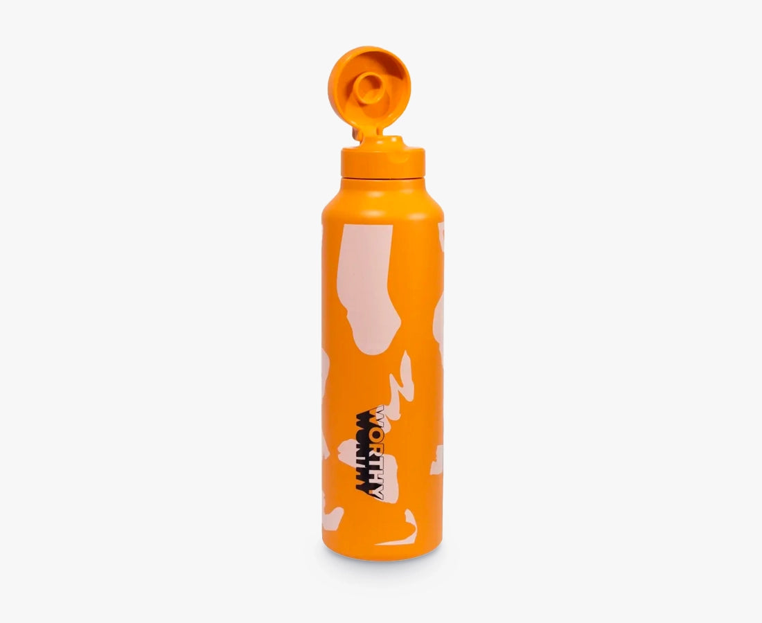WORHTY Retro Orange Sugarcane Drink Bottle