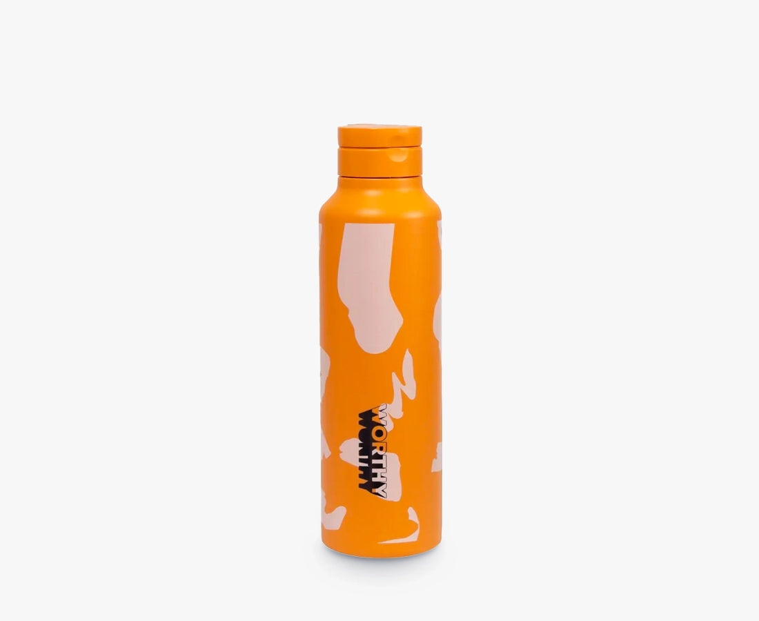 WORHTY Retro Orange Sugarcane Drink Bottle