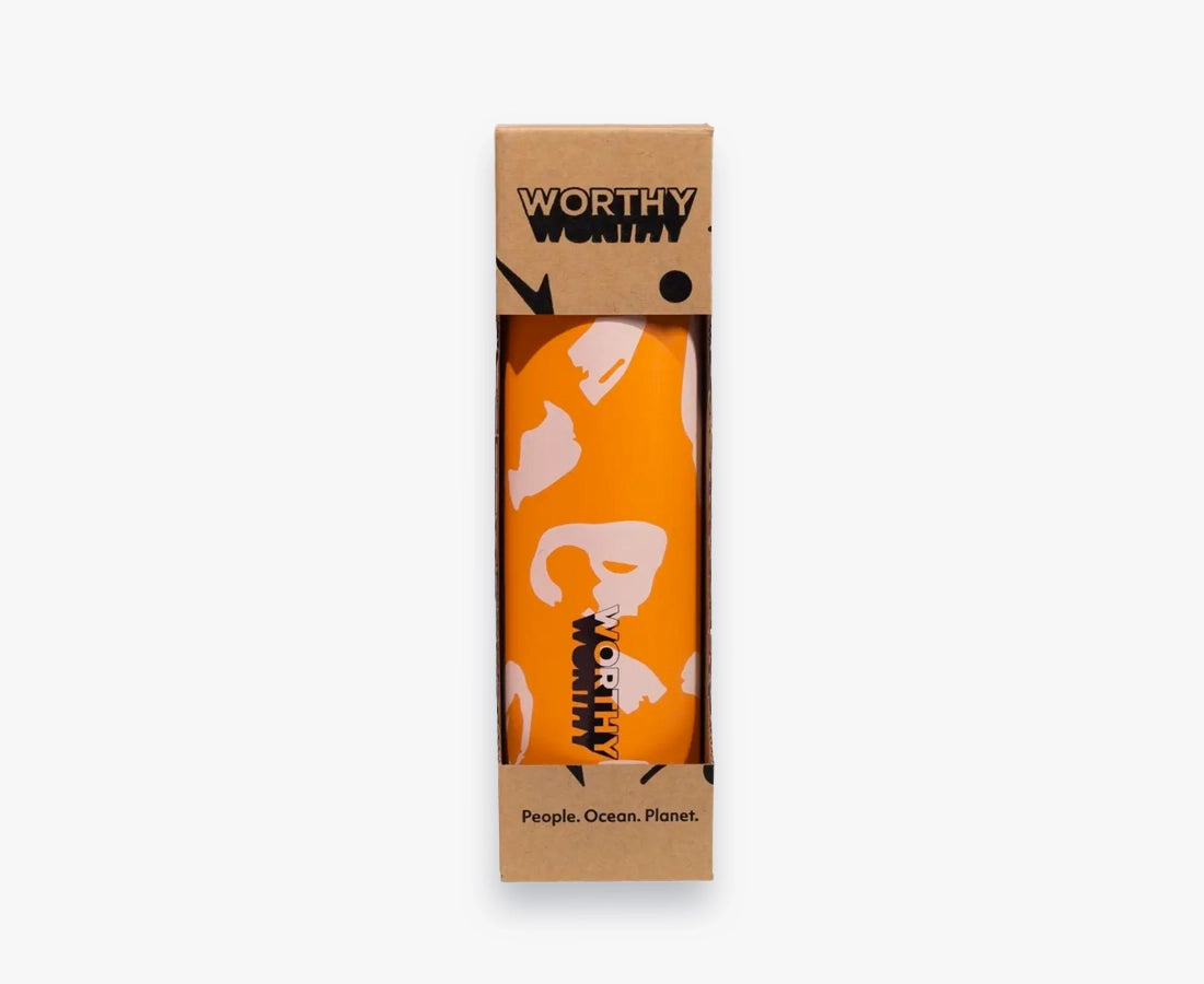 WORHTY Retro Orange Sugarcane Drink Bottle