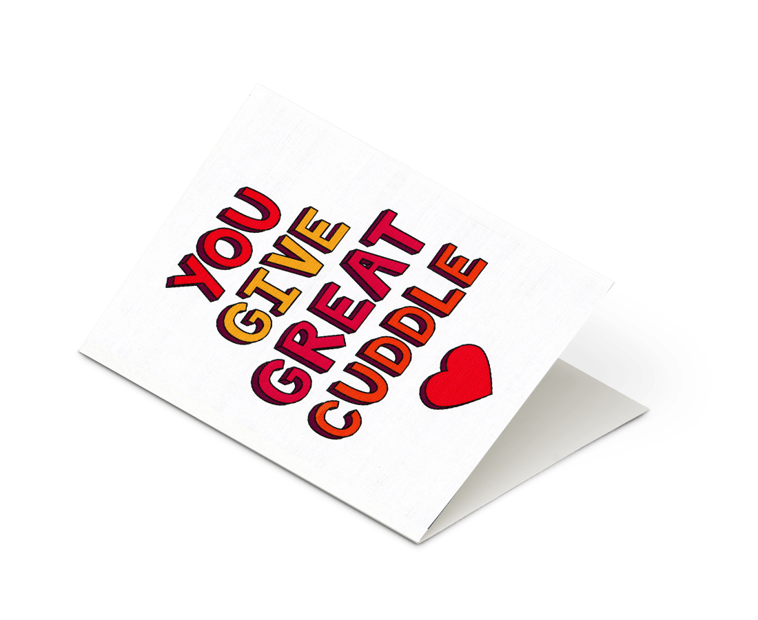 Things By Bean - 'You Give Great CuddleThings By Bean 'Your Birthday Brings All The Greetings To The Cards' Card