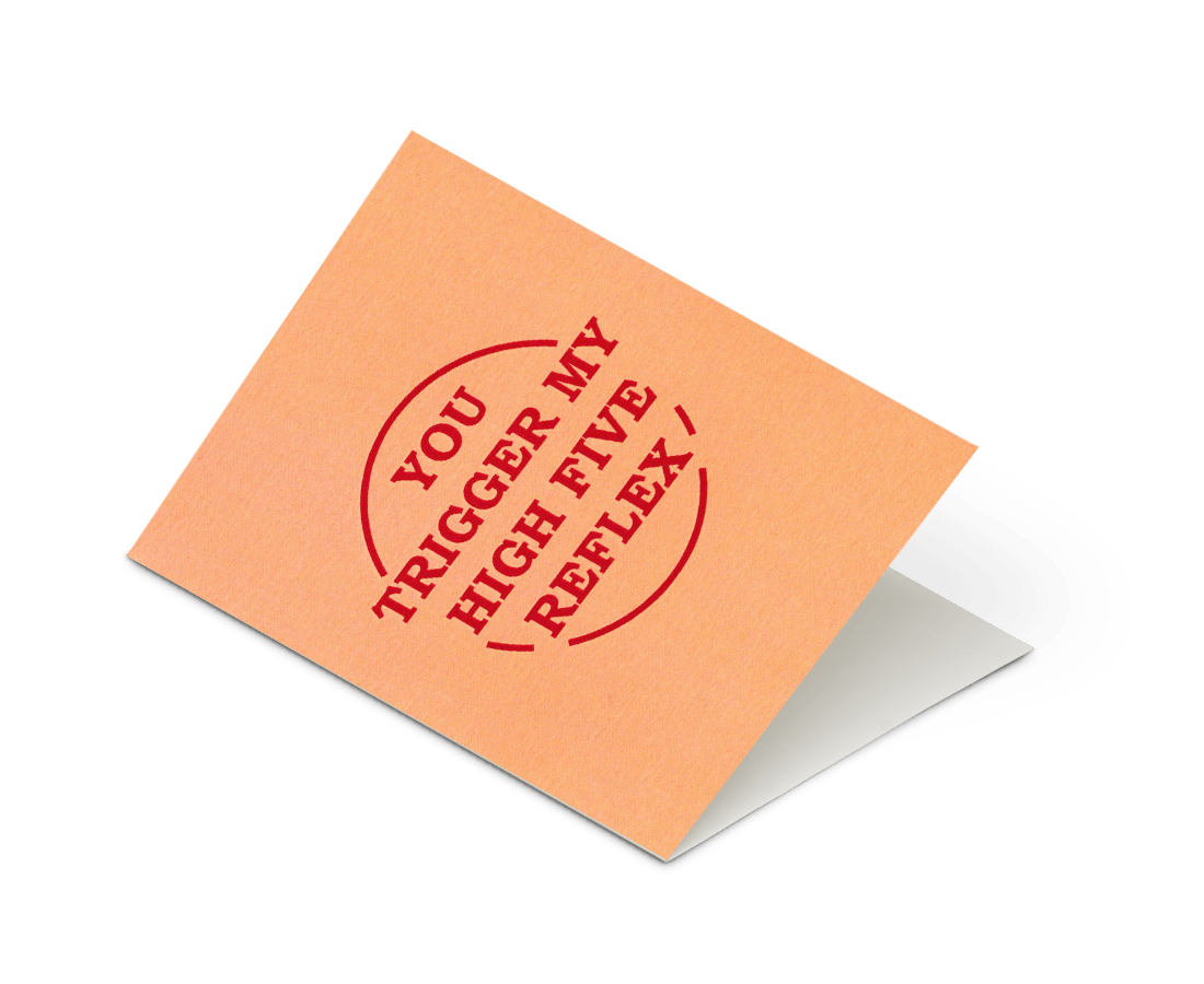 Things By Bean - 'You Trigger My High Five Reflex FriendshipThings By Bean 'Your Birthday Brings All The Greetings To The Cards' Card